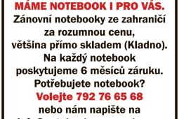 Notebooky pro všechny, máme notebook i pro Vás
